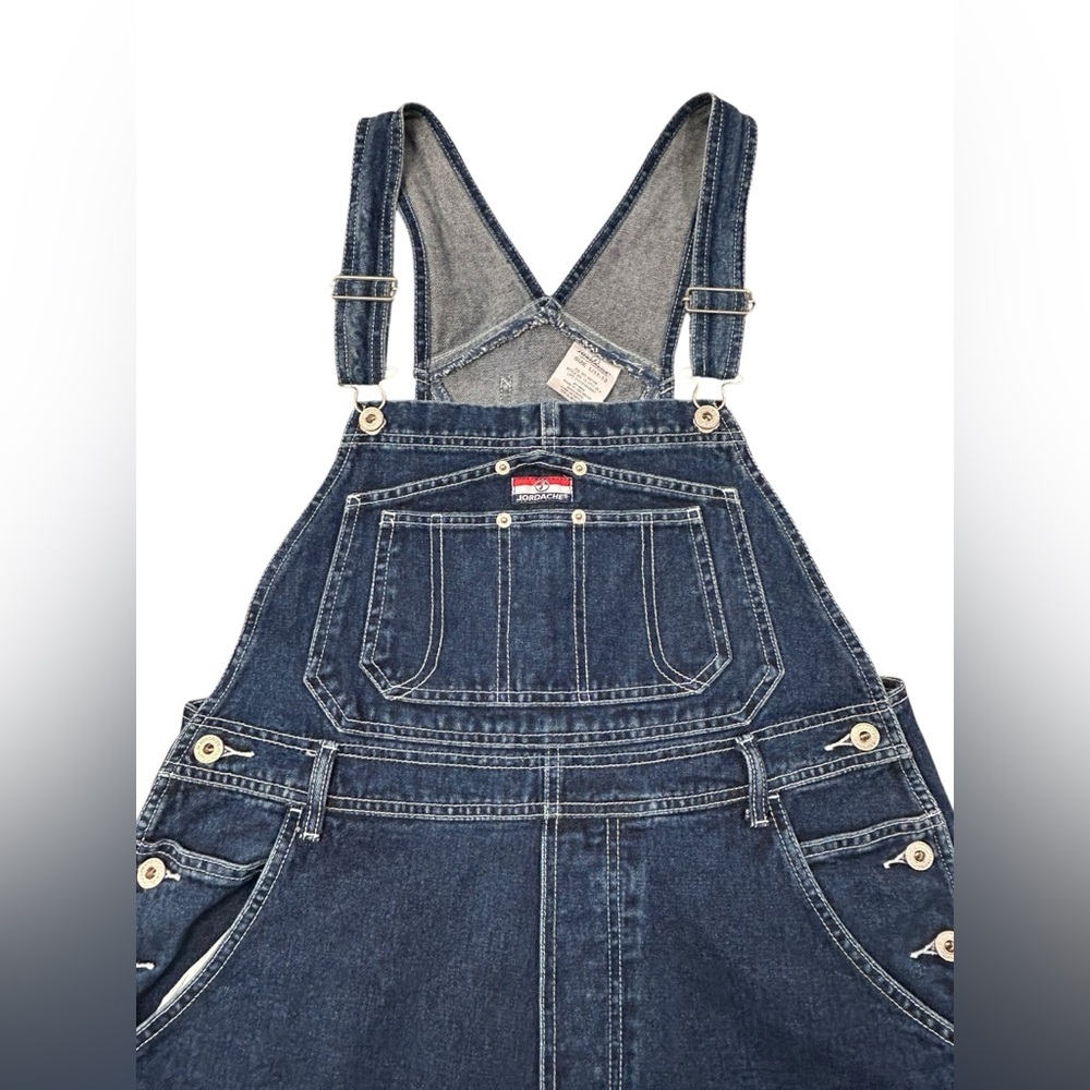 Jordache Vintage‎ Women’s Blue Denim Overalls L (11-13) RN98826 80s Cotton